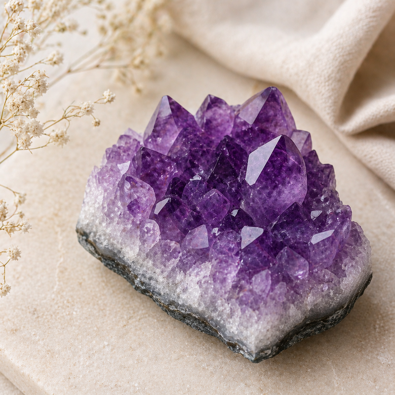 Amethyst cluster
