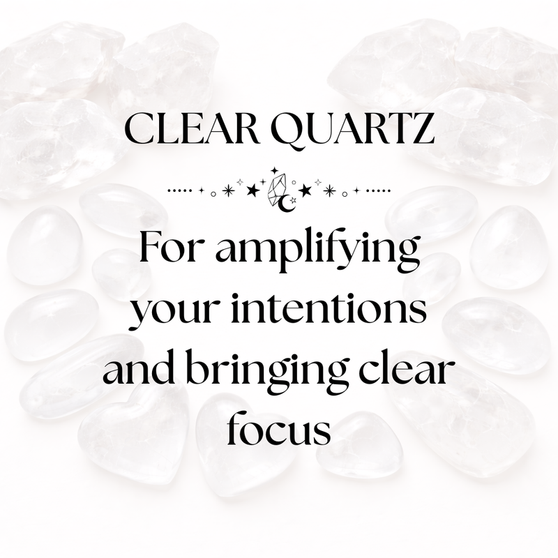 Clear Quartz Crystal Display for Cleansing and Amplifying Energy