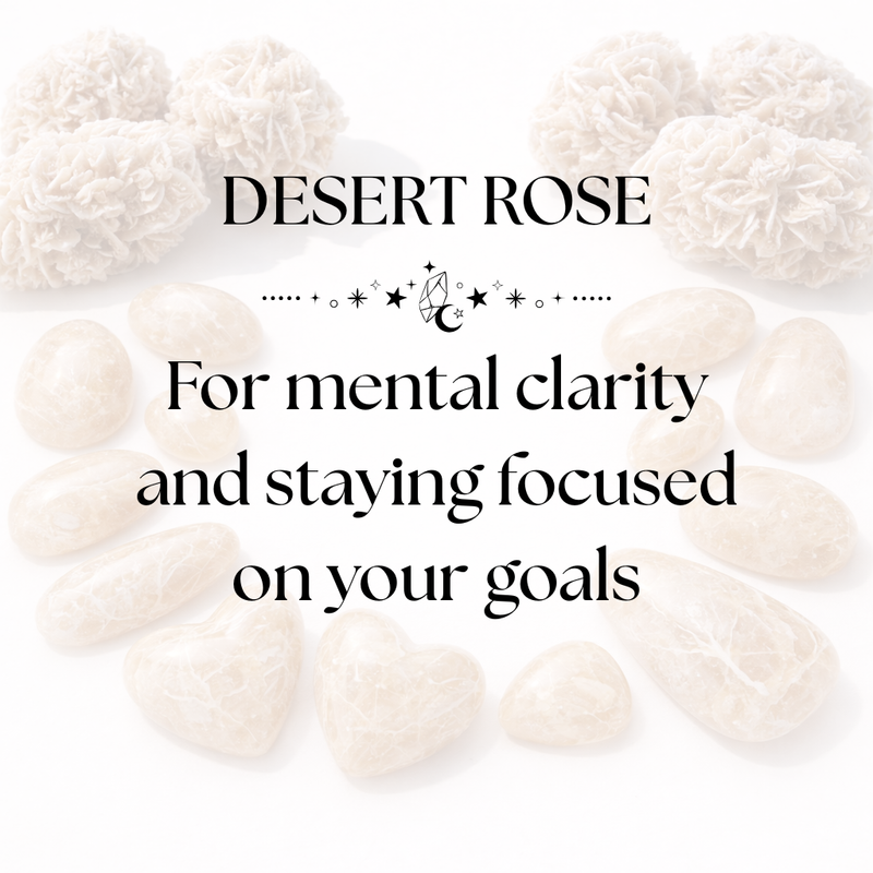 Desert Rose Crystal Display for Grounding and Clarity