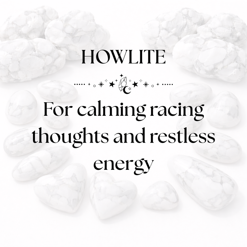 Natural Howlite Crystals – White Towers and Jewellery for Calm and Emotional Balance