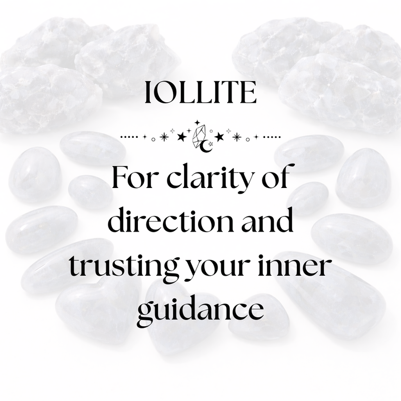 Iolite Crystal Display for Focus and Inner Guidance