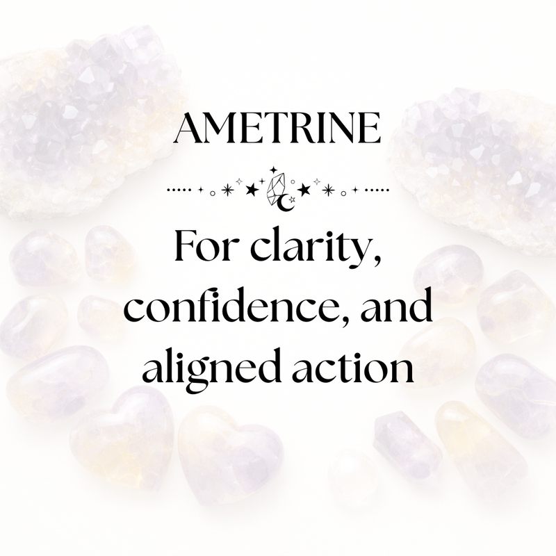 Ametrine Crystal Display for Clarity and Confidence Energy