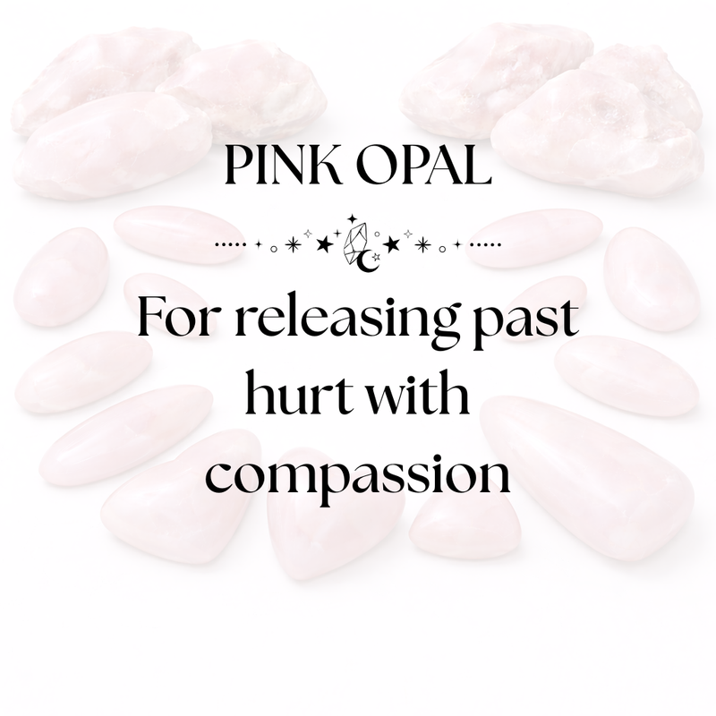Pink Opal Crystal Display for Love and Emotional Balance