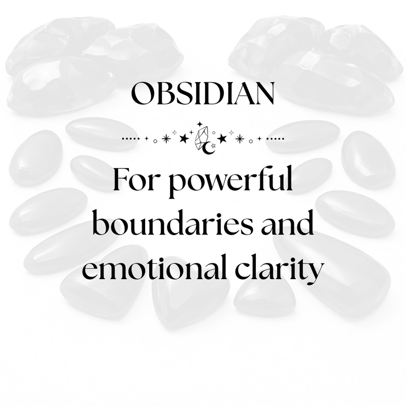 Obsidian Crystal Display for Grounding and Energy Protection