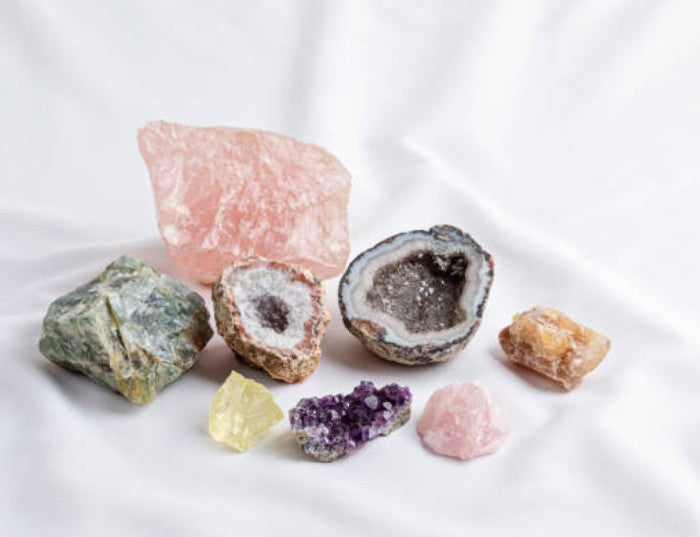 Full collection of natural crystals and crystal jewellery at Quartzed