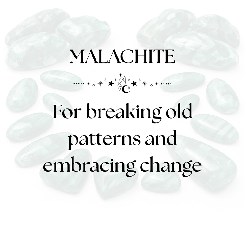 Malachite Crystal Display for Strength and Personal Growth