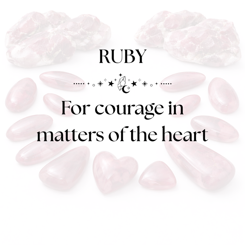 Ruby Crystal Display for Passion and Inner Strength