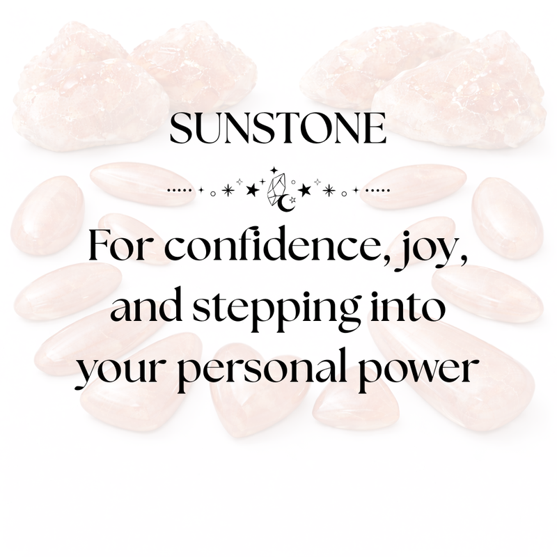 Sunstone Crystal Display for Confidence and Positive Energy