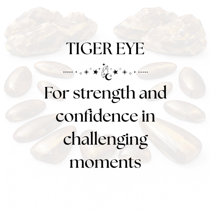 Tiger Eye Crystal Display for Courage and Focus