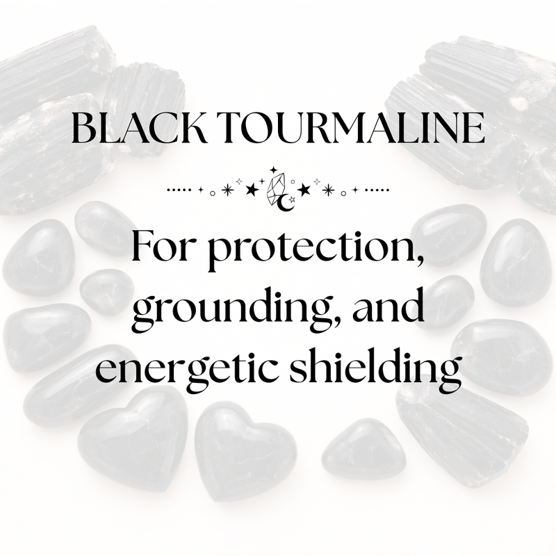 Raw Black Tourmaline Crystal for Protection and Grounding