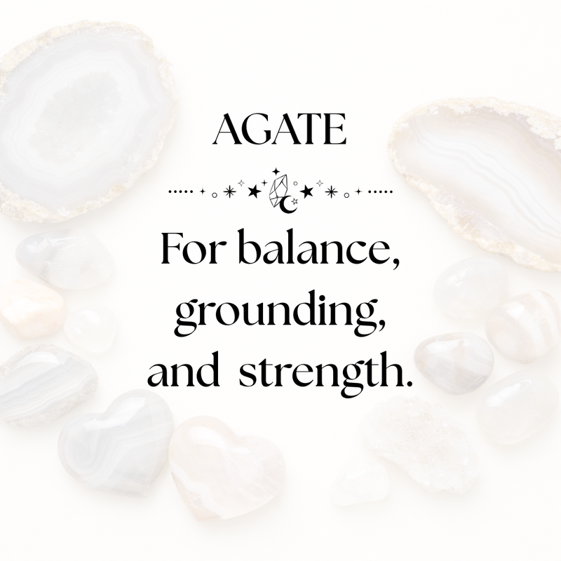 Agate Crystals – Grounding, Protection & Balance Stones