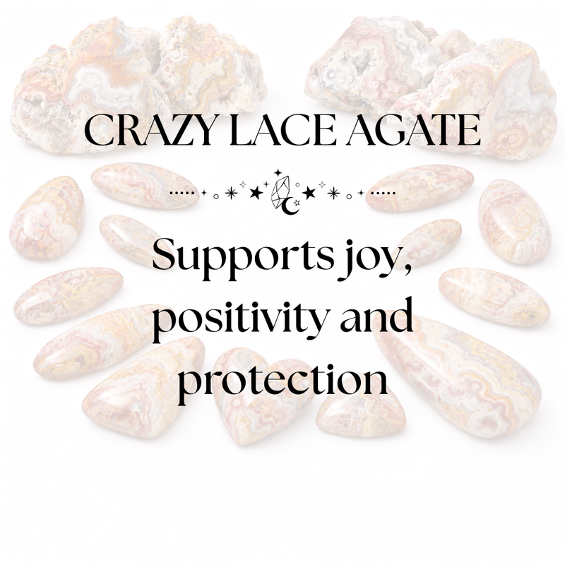 Crazy Lace Agate - Positivity, Joy & Protection