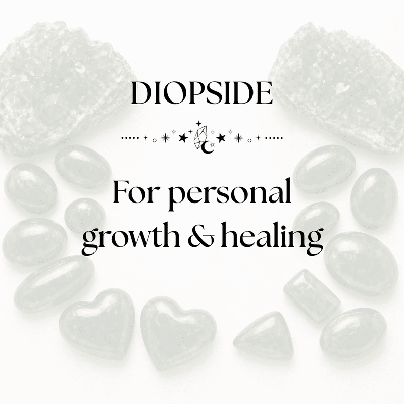 Natural Diopside Crystals – Deep Green Specimens for Emotional Healing