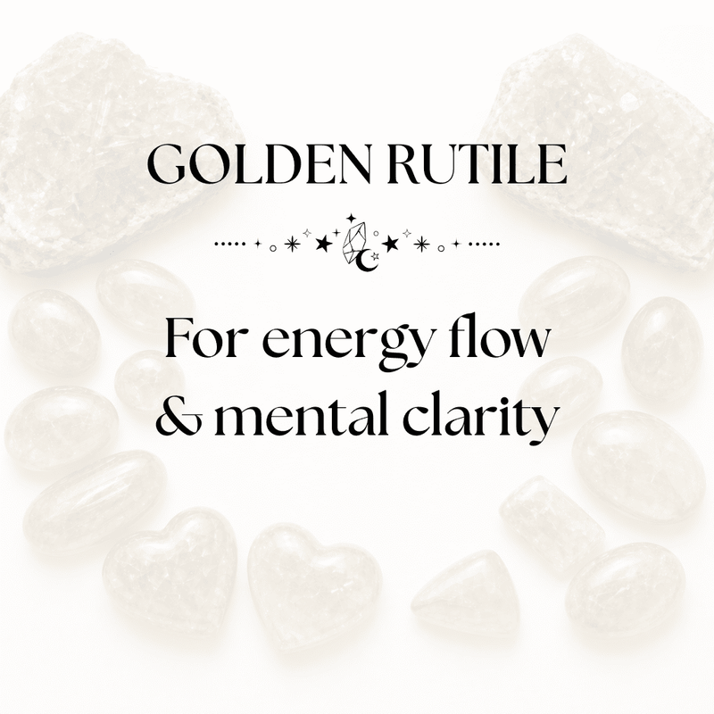 Natural Golden Rutile Quartz Crystals – Clear Quartz with Golden Threads for Clarity and Manifestation