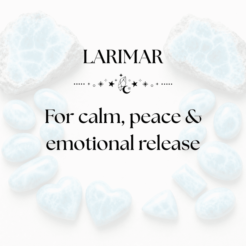 Larimar Crystal - Inner Peace, Letting Go & Balance