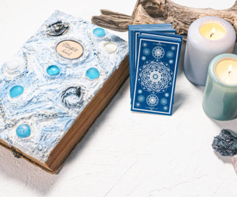 Spiritual books and tarot guidebooks for personal insight