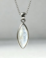 Moonstone Crystal Pendant – Silver