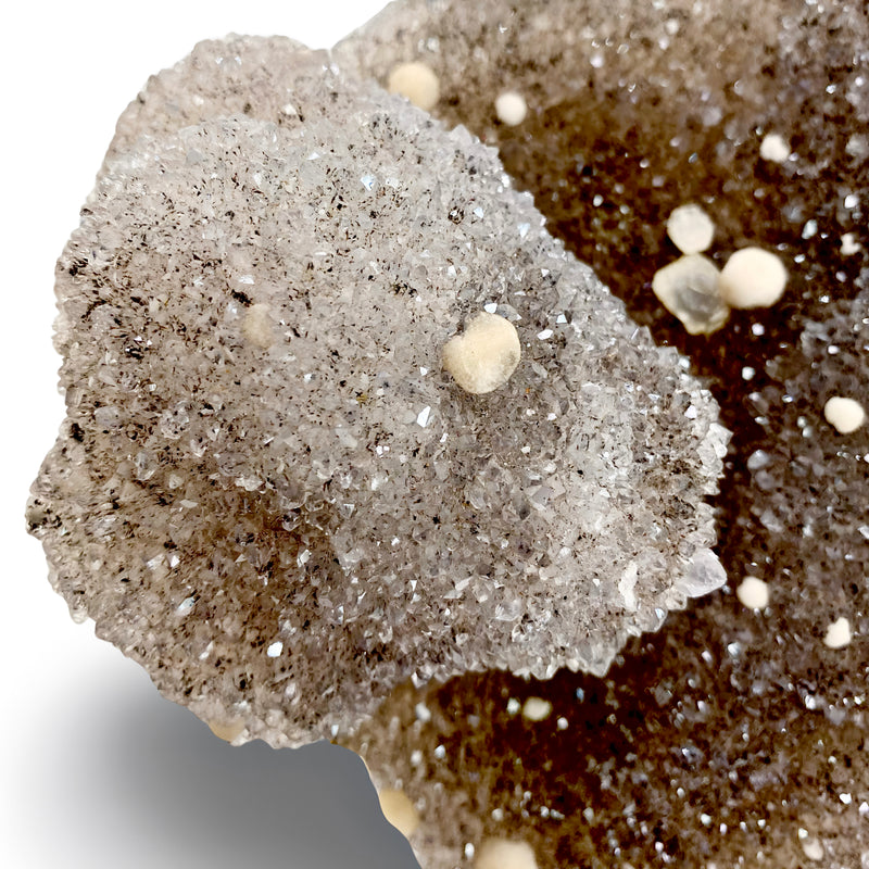 Galaxy Amethyst With Calcite Cluster