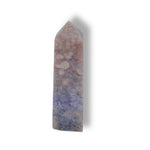Flower Agate Obelisk with Amethyst Inclisions no. 170