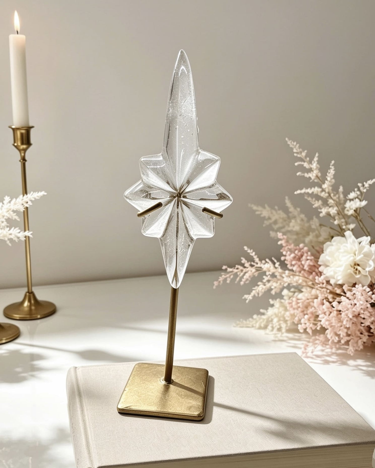 Clear Lemurian Northern Star On Stand No. 3