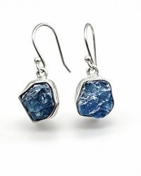 Apatite Crystal Earrings – Raw Silver