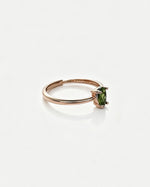 Drop Diopside Rose Gold Ring