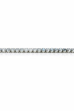Blue Topaz Silver Tennis Bracelet