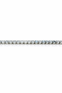 Blue Topaz Silver Tennis Bracelet