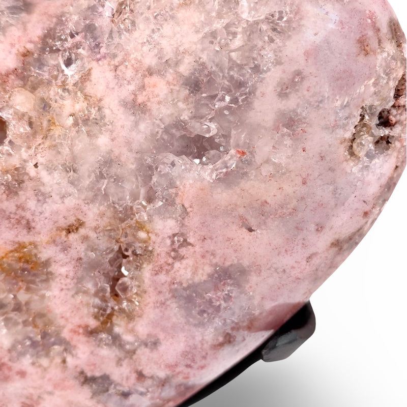 Pink Amethyst Heart with Stand no.  PH51
