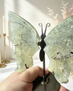 Prehnite Butterfly - With Stand