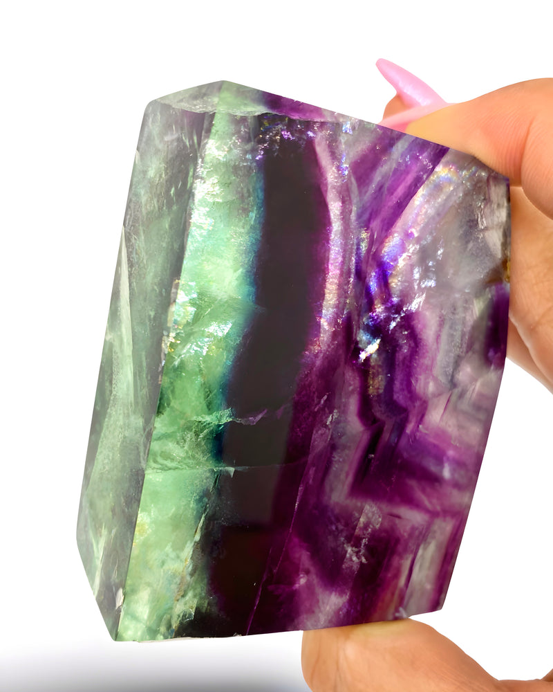 AAA Grade Rainbow Fluorite Tower No. A426