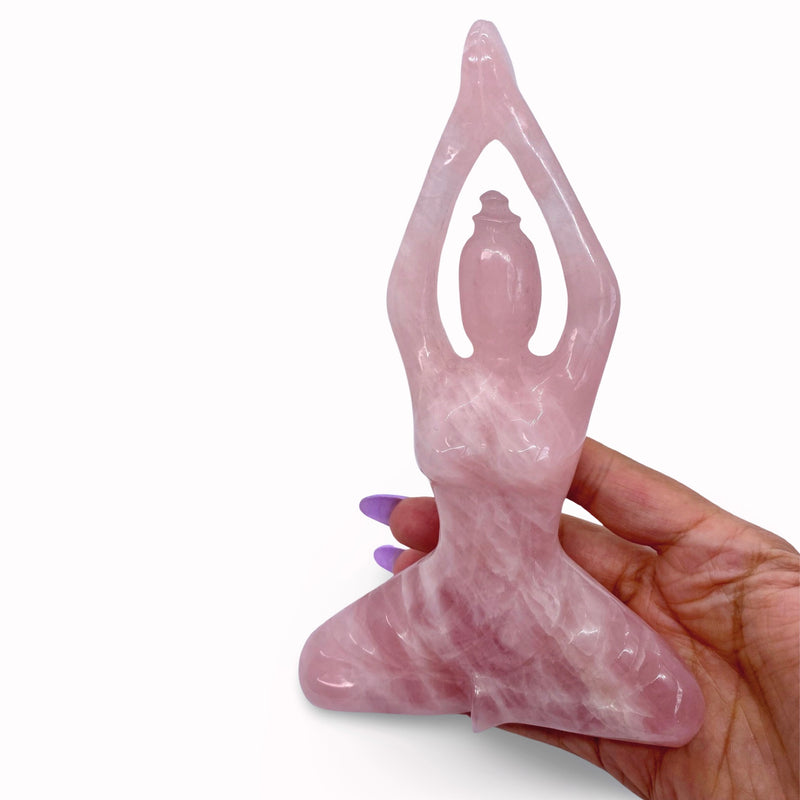 Rose Quartz Yoga Goddess
