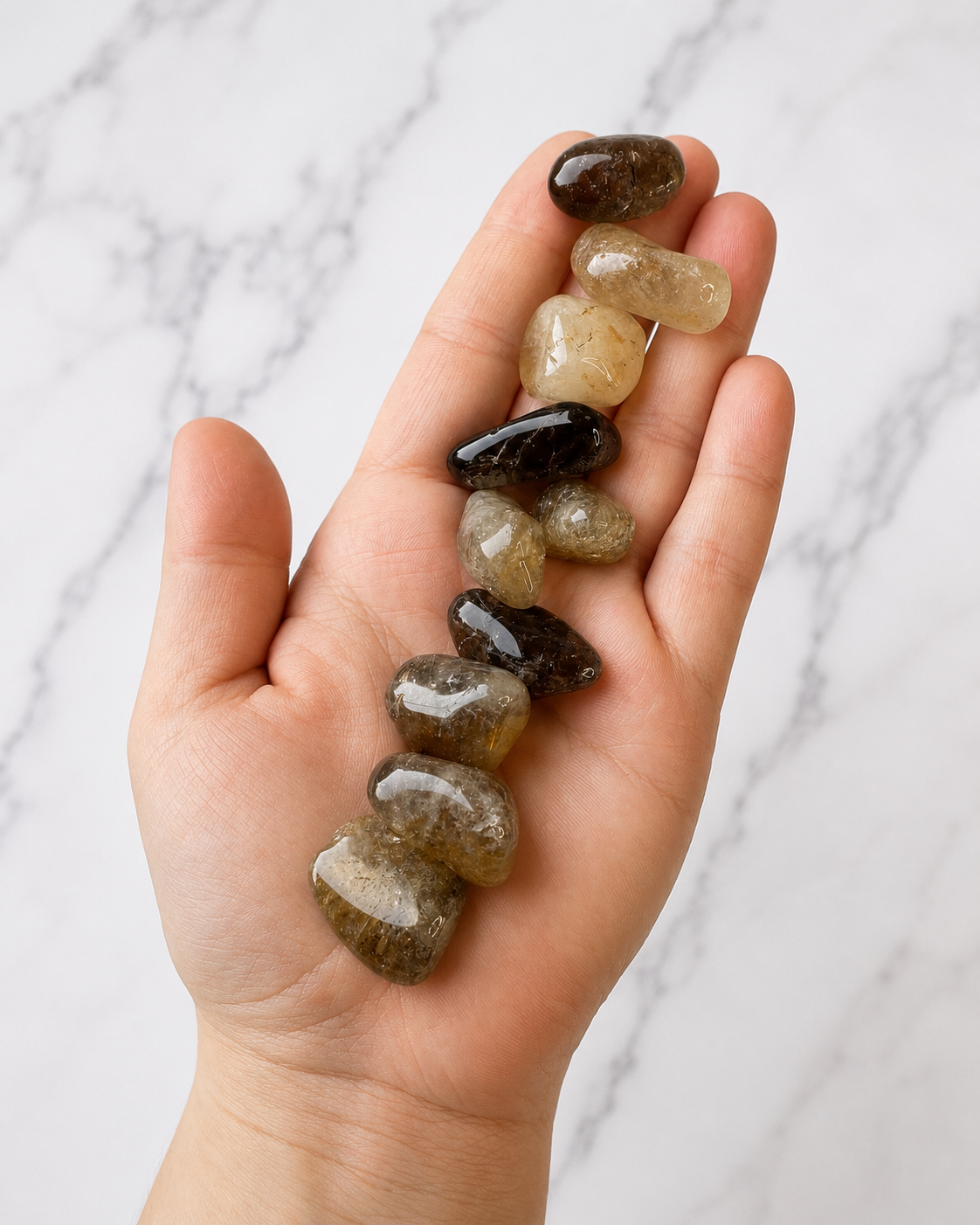 Natural Brazilian Citrine Tumbled Stone