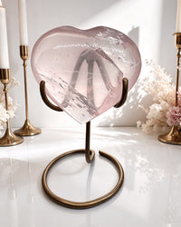 AAA Grade Rose Quartz Heart On Stand No. 2