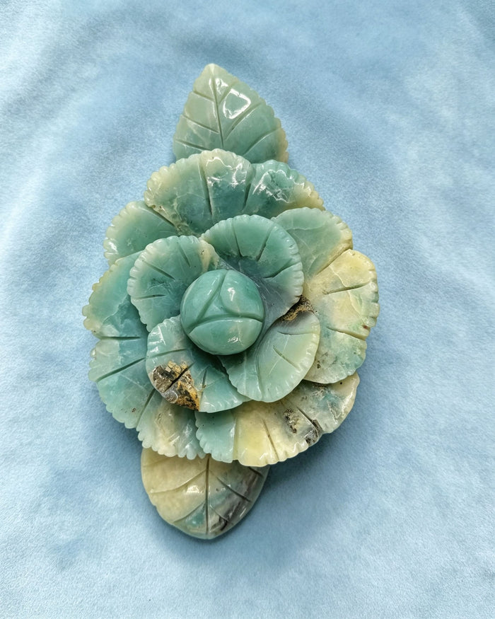 Sky Blue Quartz Flower