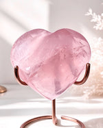 AAA Grade Rose Quartz Heart On Stand No. 1
