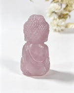 Rose Quartz Crystal Baby Buddha Carving