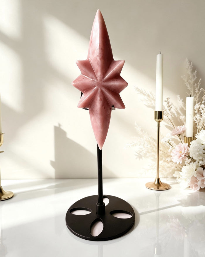 Pink Opal Northern Star - With Stand