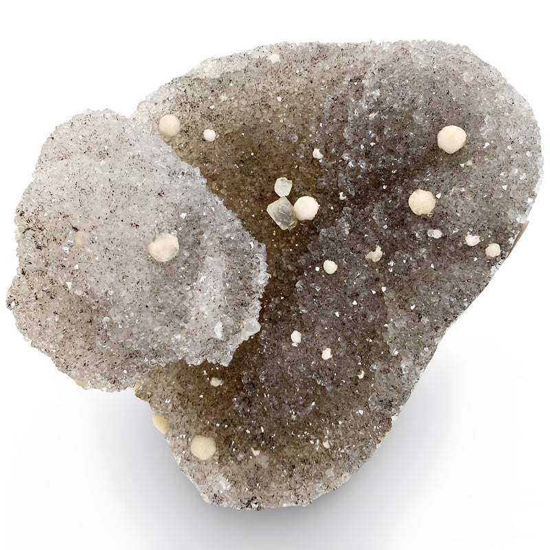 Galaxy Amethyst With Calcite Cluster