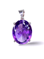 AAAA Grade Amethyst Faceted Pendant