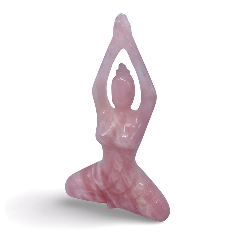 Rose Quartz Yoga Goddess
