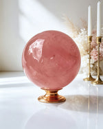 Rose Quartz Sphere - AAA Grade