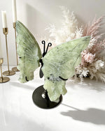 Prehnite Butterfly - With Stand