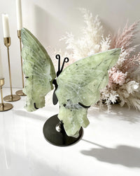 Prehnite Butterfly - With Stand