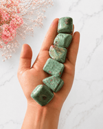Ruby in Fuschite  Tumbled Stone - Third Eye To Heart Connector