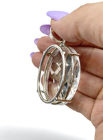 AAAA Grade Faceted Clear Quartz Pendant