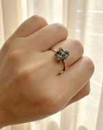 Pyrite Crystal Ring – Raw Silver No. 2