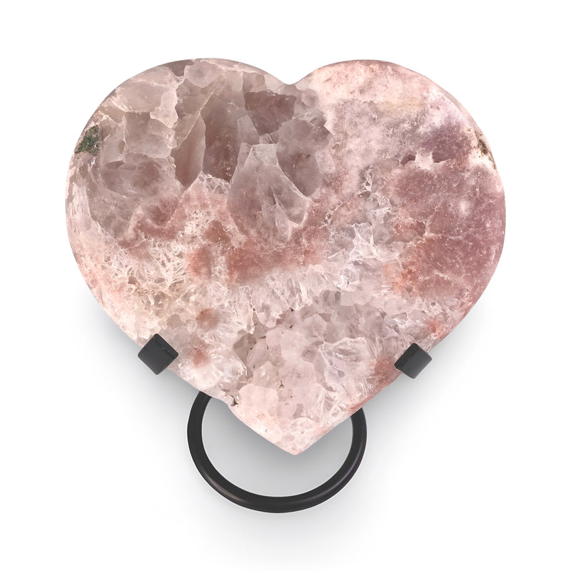Pink Amethyst Heart no.  D1000