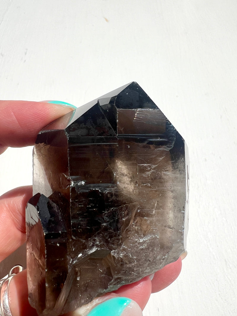 Naturally formed Smoky Quartz Point