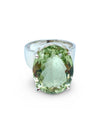 Rare AAAA Grade Green Amethyst Ring